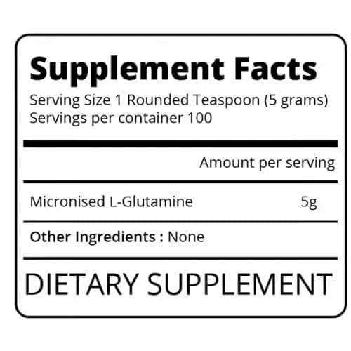 EatMe Glutamine Micronised 500g - Image 2