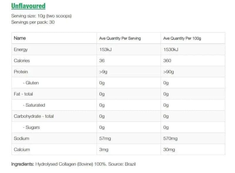 NZProtein Collagen Hydrolysed Powder 300g - Image 4