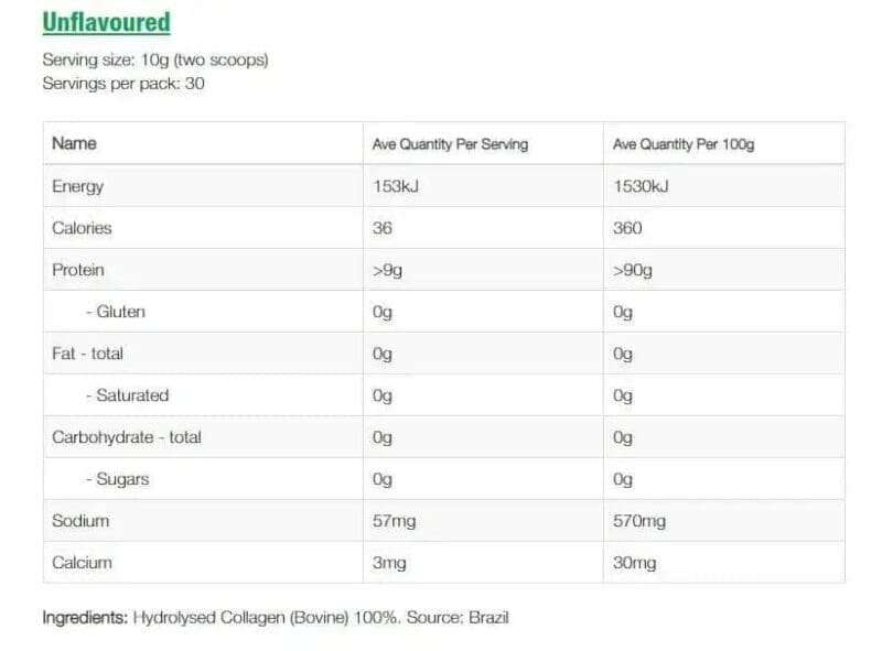 NZProtein Collagen Hydrolysed Powder 300g - Image 3