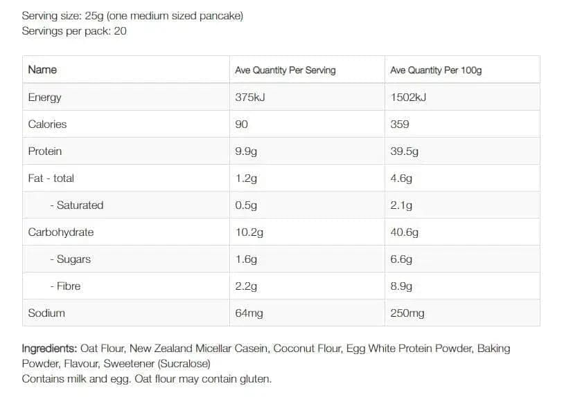 NZProtein Protein Pancake Mix 500g - Image 2