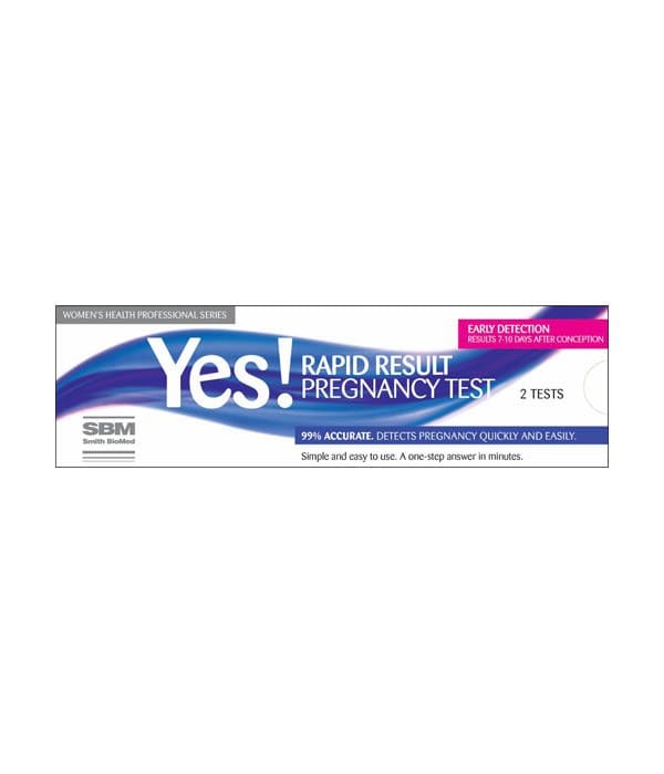 Yes! Rapid Result Pregnancy Test (2 tests in box)